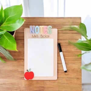 Teacher Personalized Mini Dry-Erase Notepad | Teacher Appreciation Gift | Teacher Appreciation Week