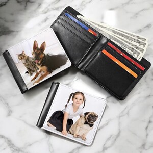 Personalisierte Fotobrieftasche für Geschenke, Weihnachten, Geburtstage, Vatertag