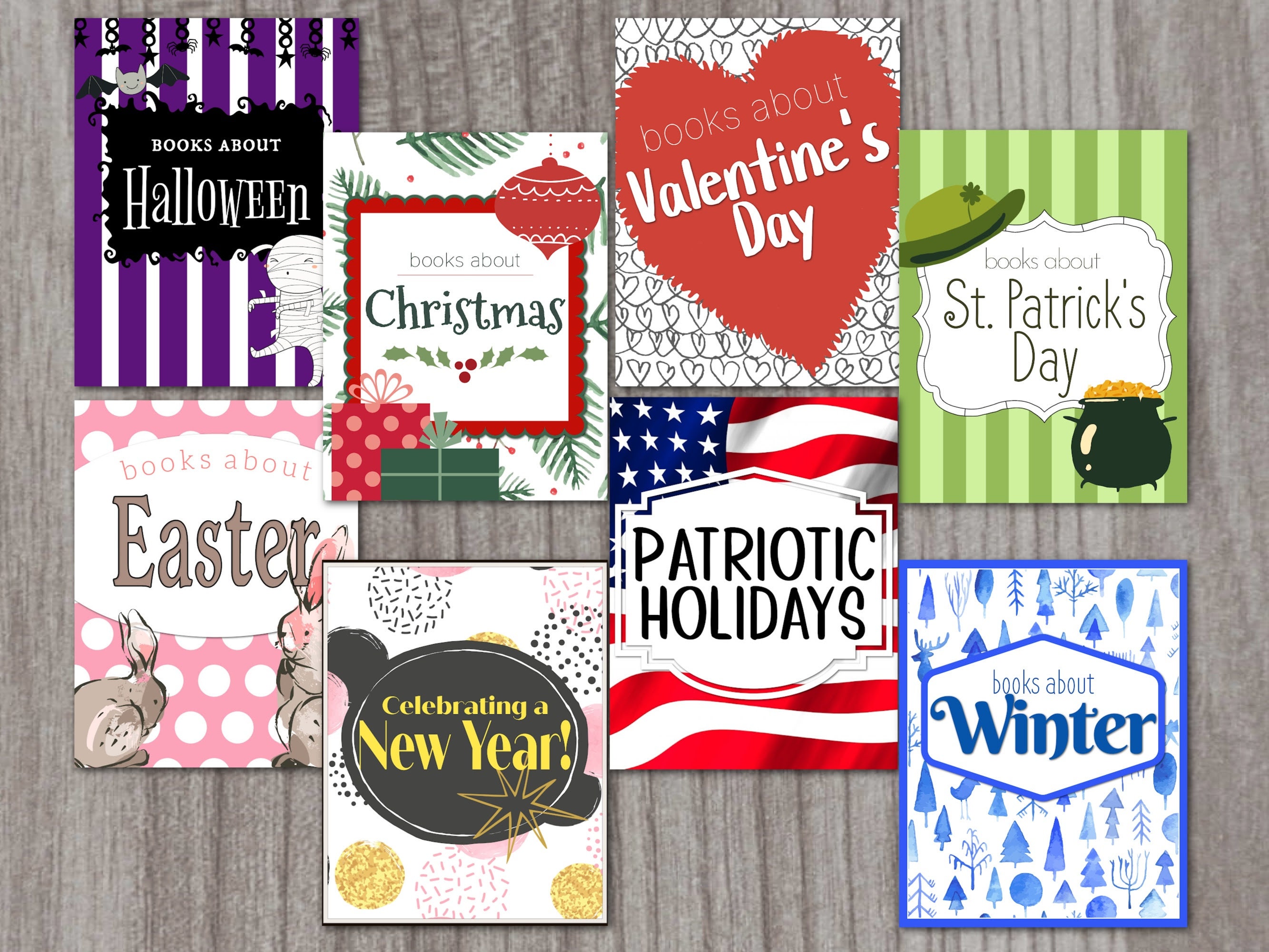 Printable Holiday Sign Bundle for School Library or Classroom | Library ...