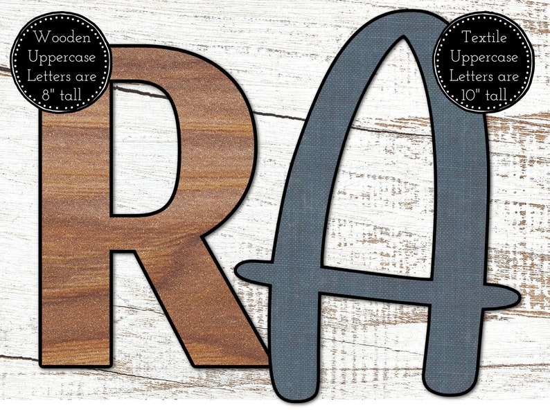 Printable Letters for Classroom Print and Cut Bulletin Board Letters