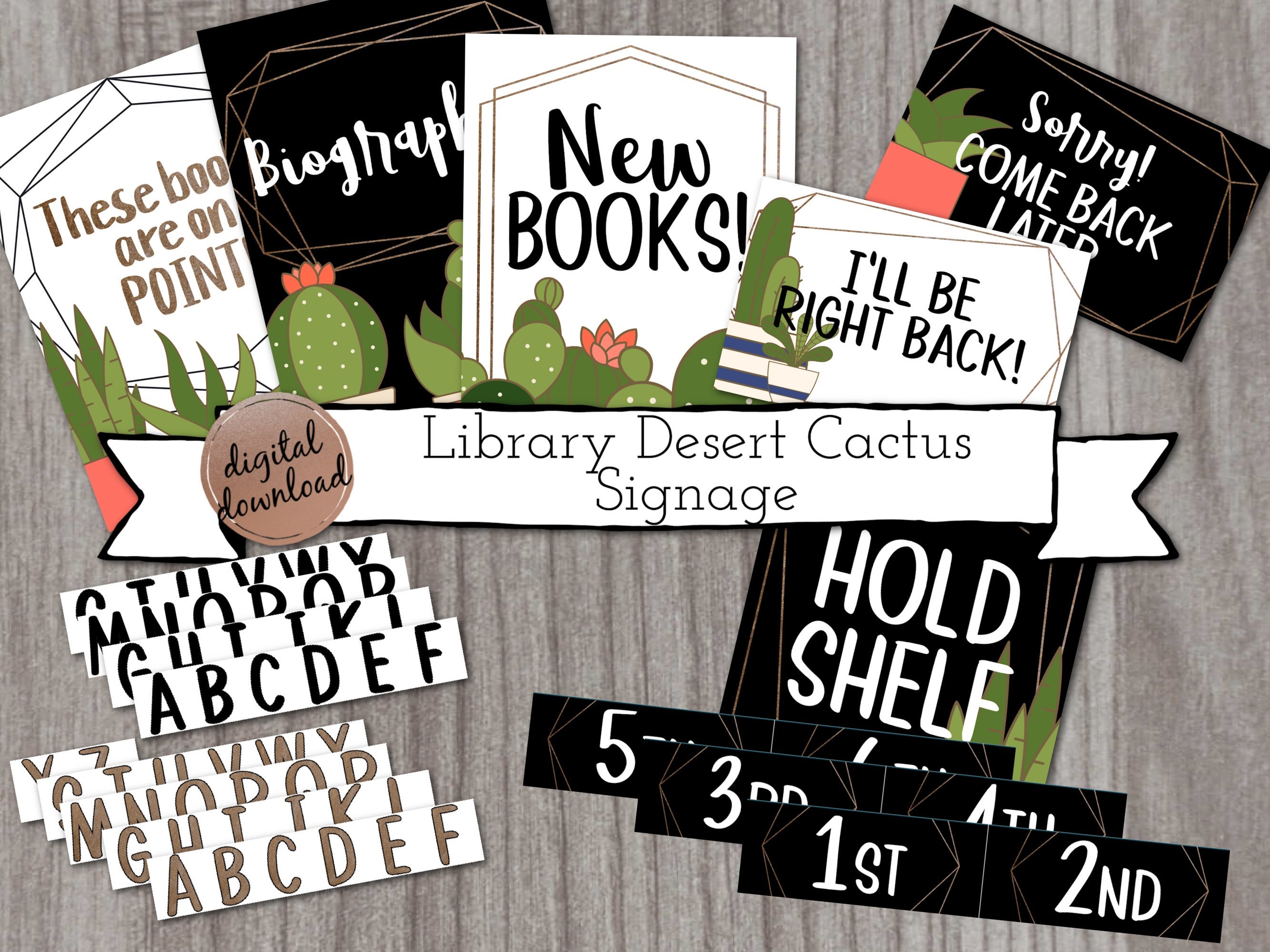 Library Shelf Labels - Etsy