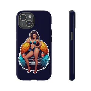 Pinup Tough Handyhülle, Tattoo Pinup, Iphone 15 Samsung S24, Schutzhülle, Sexy Handy
