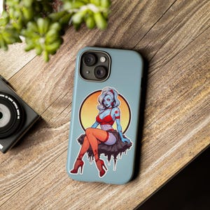 Zombie Pinup Tough Handyhülle, Tattooed Pinup, Iphone 15 Samsung S24, Schutzhülle