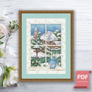 Set of 4 Seasons Cross Stitch Pattern | Autumn Cross Stitch | Summer ...