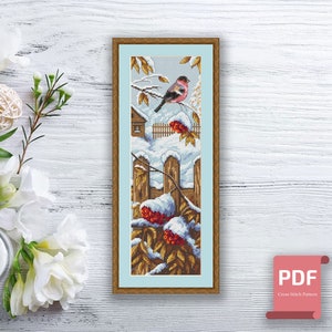 Winter Birds Cross Stitch Pattern | Seasons Cross Stitch Pattern | Winter Patterns | Modern Cross Stitch Pattern | Download PDF #ssn269