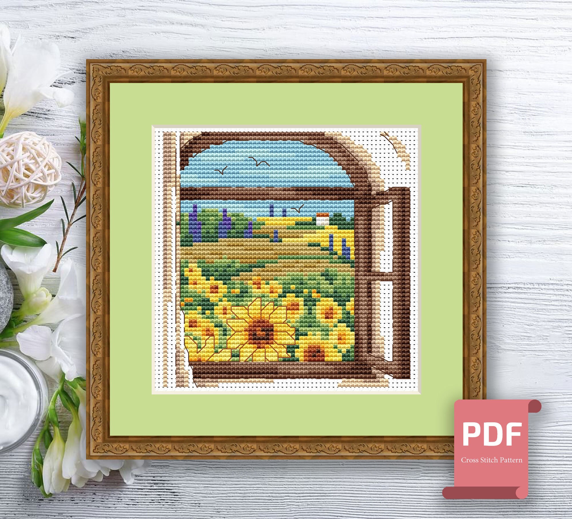 Set of 4 Seasons Cross Stitch Pattern | Autumn Cross Stitch | Summer ...
