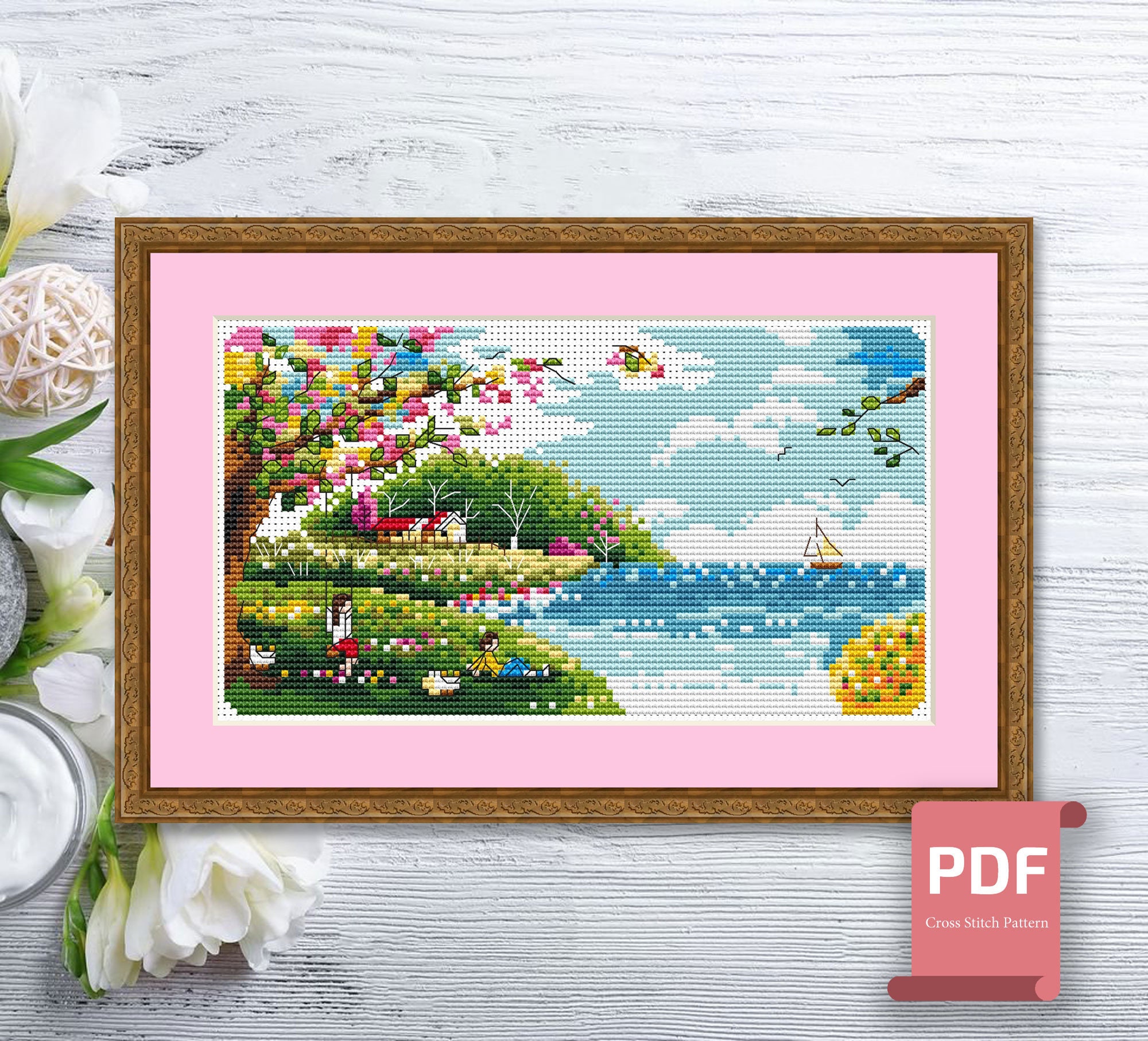 Zleiubisa Kit Point De Croix Personnalisé 50×50 Cm à Partir De Votre Photo – 11CT Pour Adultes