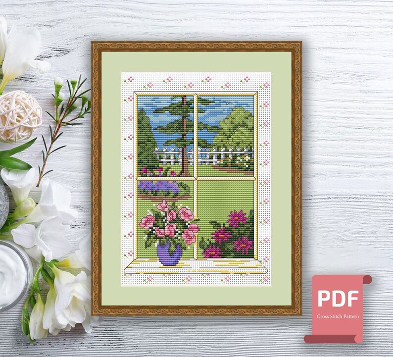 Set of 4 Seasons Cross Stitch Pattern | Autumn Cross Stitch | Summer ...