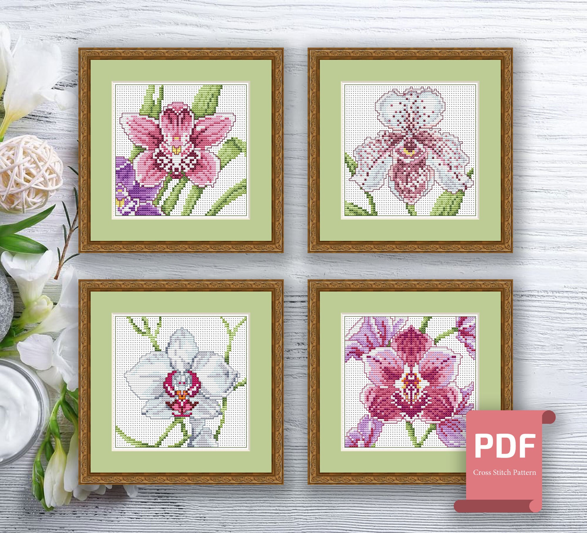Cross Stitch | Daily Wear 25 | ORCHID IMPRESSION-3 PC main image 0
