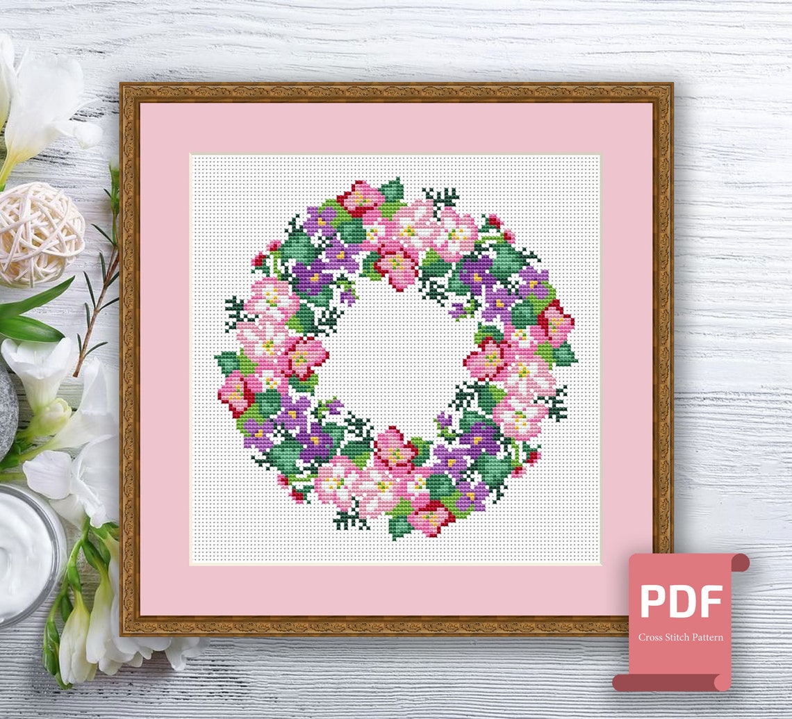 Set of 4 Seasons Cross Stitch Pattern | Autumn Cross Stitch | Summer ...