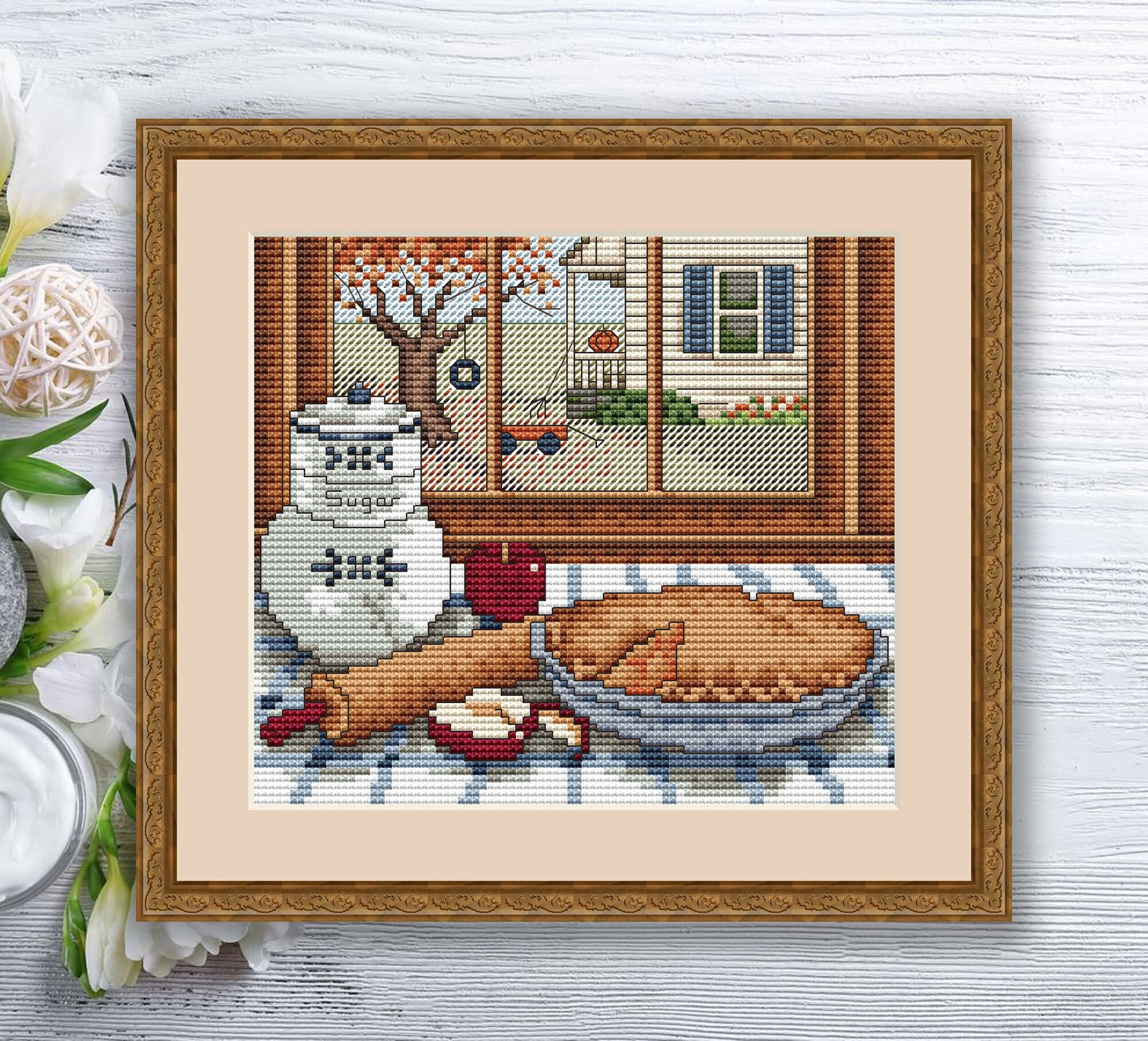 Set of 4 Seasons Cross Stitch Pattern | Autumn Cross Stitch | Summer ...
