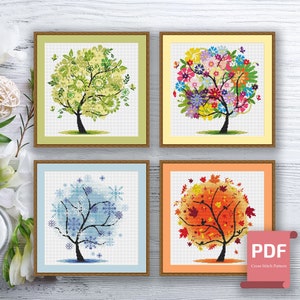 25+ 4 Seasons Cross Stitch Patterns