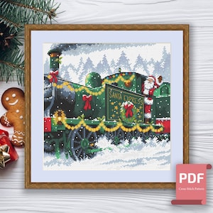 Santa Claus Cross Stitch Pattern | Merry Christmas Cross Stitch | Holiday Cross Stitch | Christmas Pattern | Download PDF #chr019