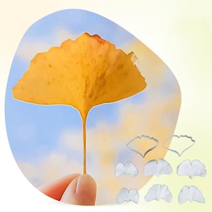 Ginkgo Leaf Silicone Veiner, Flower Press, Petal Silicone Mold, Polymer Clay, Fondant Cake, Clay Flower, Home Decor, Festival Gifts