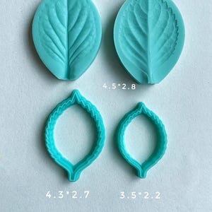 Mini Hydrangea Leaves Silicone Veiner, Silicone Mold, Flower Press, Polymer Clay, Fondant, Resin, Gumpatse, Cake Decorating, Home Decor