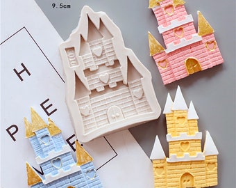 Castle, tower silicone mold, polymer clay mold, fondant mold, candle mold, home decor, soap making, cake decorating