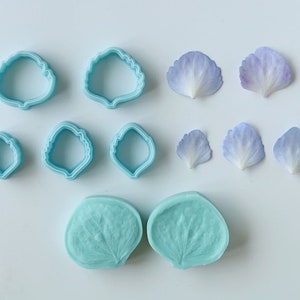 Hydrangea Silicone Veiner, Flower Press, Petal Silicone Mold, Polymer Clay, Fondant Cake, Clay Flower, Home Decor, Festival Gifts