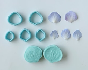 Hydrangea Silicone Veiner, Flower Press, Petal Silicone Mold, Polymer Clay, Fondant Cake, Clay Flower, Home Decor, Festival Gifts