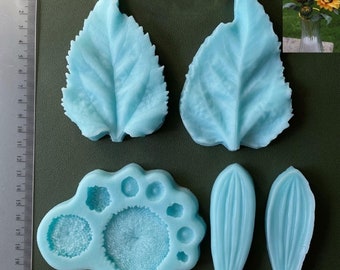 Sunflower Silicone Veiner, Flower Press, Petal Silicone Mold, Polymer Clay, Fondant Cake, Clay Flower, Home Decor, Festival Gifts