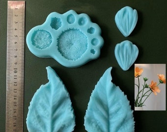 Persian Chrysanthemum Silicone Veiner, Flower Press, Petal Silicone Mold, Polymer Clay,  Clay Flower, Home Decor, Festival Gifts, Cookies