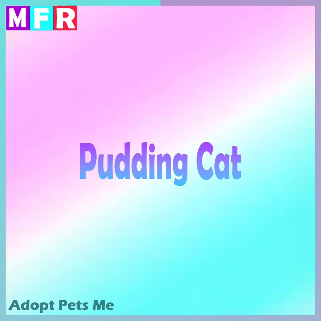 Pudding Cat MFR Mega Neon Fly Ride Virtual Pet Animal Etsy