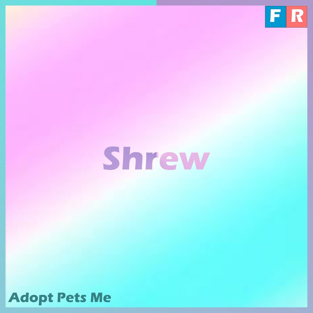Adopt Me Shrew FR Fly Ride Virtual Pet Animal Adopt Me Etsy