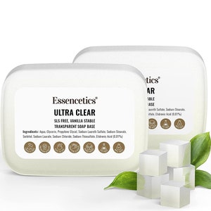 Essencetics Melt and Pour Ultra Clear Soap Base - Premium Glycerin- Soap Creating Supplies - Make Your Clear Soap with Premium Base
