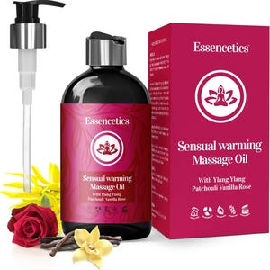 Sensual Massage Oil, Natural Pure Oil, 8 oz
