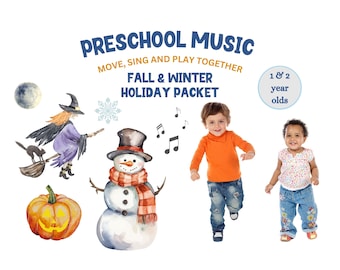 Preschool Music Curriculum Holiday Packet: Ages 1 - 2  (digital download)