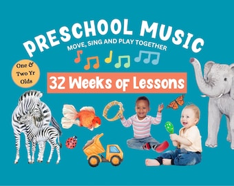 Preschool Music Curriculum Bundle: Ages 1 to 2, Thirty-two lessons (Digital Download)