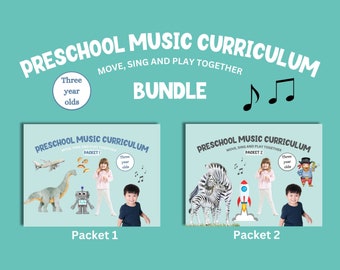 Preschool Music Curriculum Bundle: Age 3, Packets 1 & 2 (digital download)