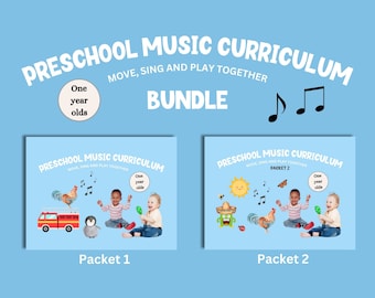 Preschool Music Curriculum Bundle: Ages 1, Two Months (Digital Download)