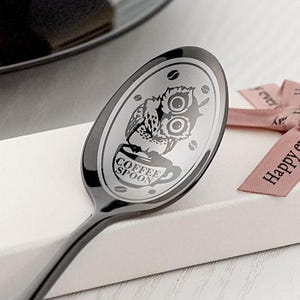 Custom coffee spoon with engraved name - Coffee lover gift for friends personalized gift personalized teaspoon Grandma gift