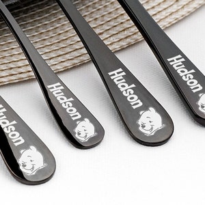 Winnie the Pooh Gift  - Engraved Stainless Steel Kids Silverware with Custom Name
