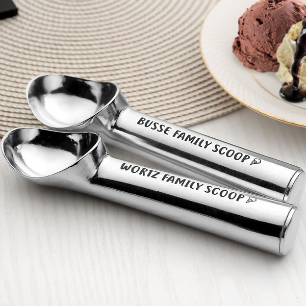 Family spoons Ice cream scoop for family cafe business Personalized gift with company logo Custom gift Cooperative gift