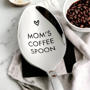 Personalized Coffee spoon - Custom Breakfast Spoon Engraved Coffee Lover's Gift Mom's Personalized Gift Coffee Lovers