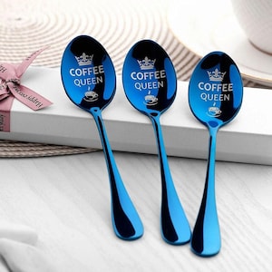 Coffee lover custom coffee spoon with engraved name gift for sister grandma gift personalized gift Personalized teaspoon Gift for mom