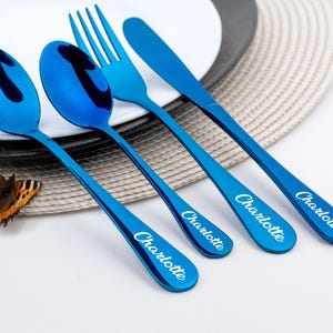 Personalized baby gifts Cutlery name Toddler flatware Personalized cutlery for children Spoon Fork Knife Fun gift for kids