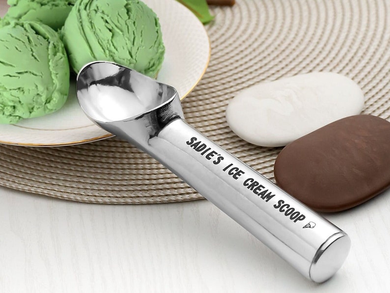 Custom Ice Cream Scoop With Engraved Handle Personalize With Etsy