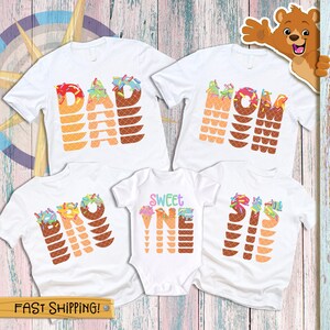 Family Ice Cream Birthday Shirts, Matching Birthday Ice Cream Shirts, Ice Cream Birthday, Ice Cream Shirts, 1278