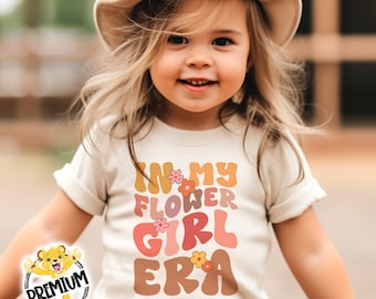In My Flower Girl Era Shirt Or Onesie® - Cute Bridal Party Kids Shirt - Wedding Toddler Shirt - Flower Girl Shirt For Youth - 1564