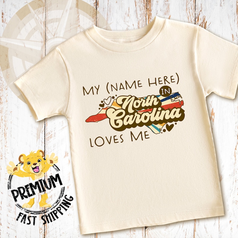 our cute north carolina onesie is perfect for that loved one who lives out of state. Great for cousins, grandmas or as a family onesie.