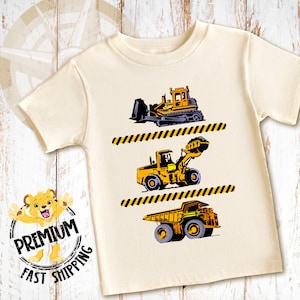 Construction Vehicles Shirt, Construction Shirt, Construction Onesie®, Bulldozer Shirt, Dump Truck Shirt, Bulldozer Onesie®, N1211
