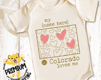 Personalized Colorado Onesie®, Someone In Colorado Loves Me nesie®, Colorado Baby Onesie®, Retro Colorado Onesie®, N0928