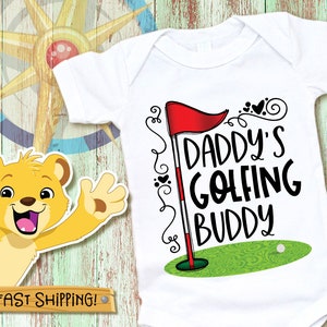 Daddy&#39;s Golfing Buddy Onesie®, Golfing Onesie®, Cute Baby Onesie® For Boy Or Girl, Golfing Bodysuit, Funny Golfing Onesie®, 0533