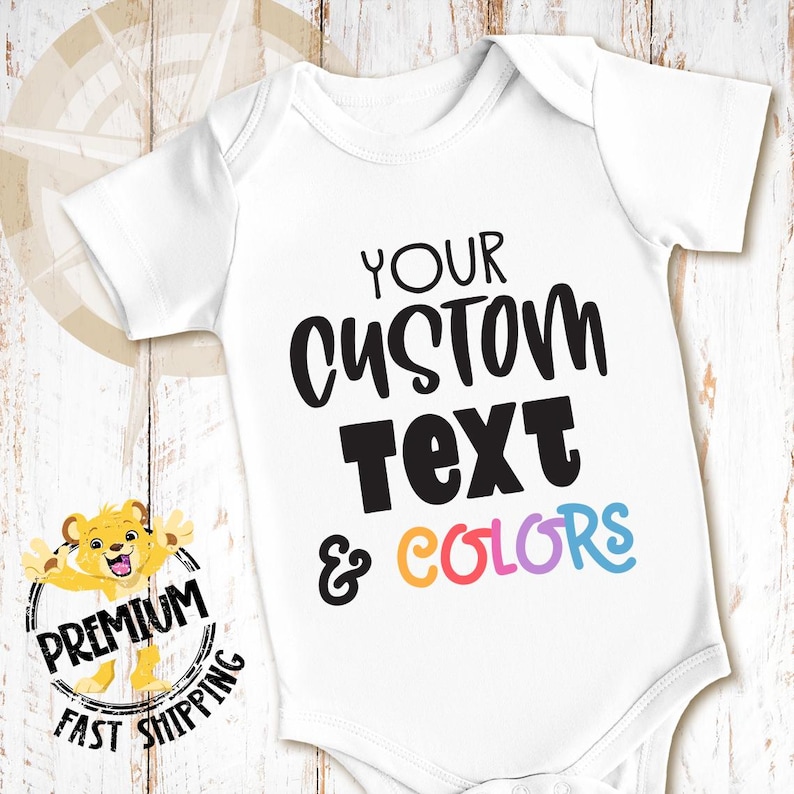 our custom text onesie® designs are a show stopper. cute and perfect at a baby shower, as a baby gift or for your little cutie.