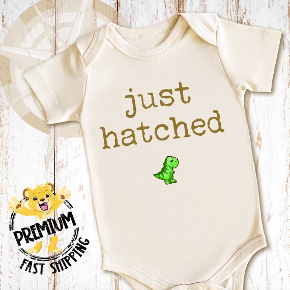 Just Hatched T-rex Onesie® Fun Birth Announcement Outfit