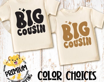 Big Cousin Retro Shirt, Big Cousin Shirt, Biggest Cousin Shirt, Big Cousin Toddler Shirt, Promoted To Big Cousin, Cousin Retro Shirt, N1889