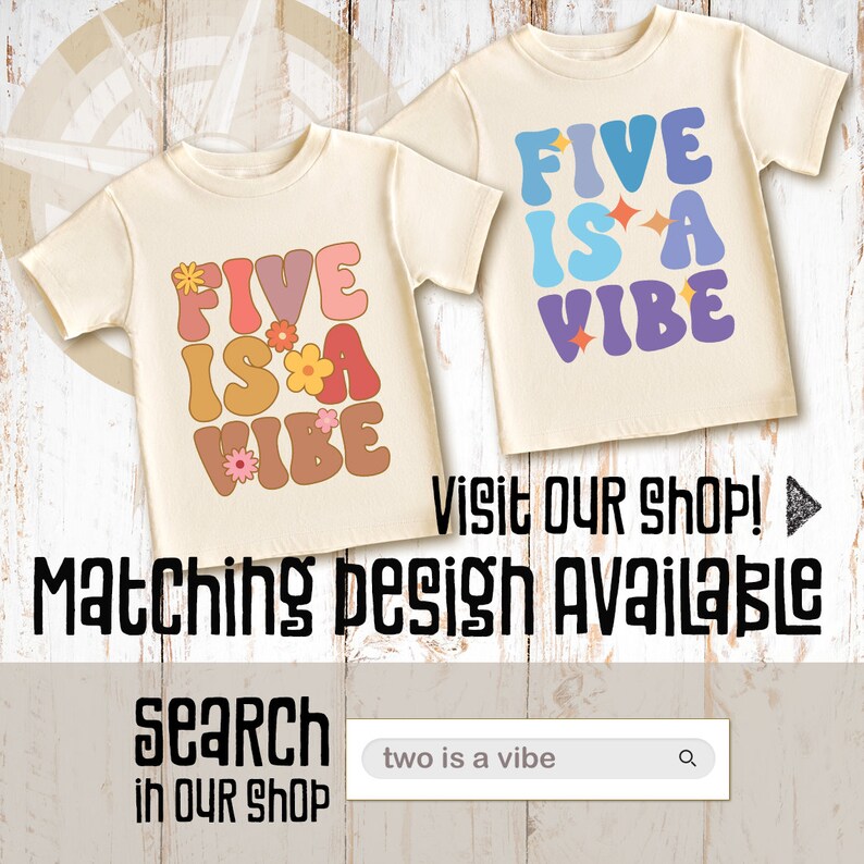 our five is a vibe shirt is the perfect retro birthday shirt