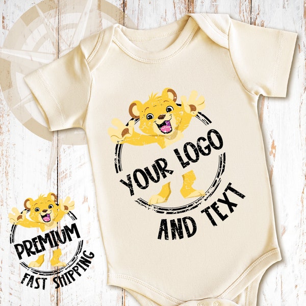 Custom Text, Logo & Colors Baby Onesie® Through 5T, Personalized Onesie® Through 5T, Baby Shower Gift, Custom Text Onesie®, 2031